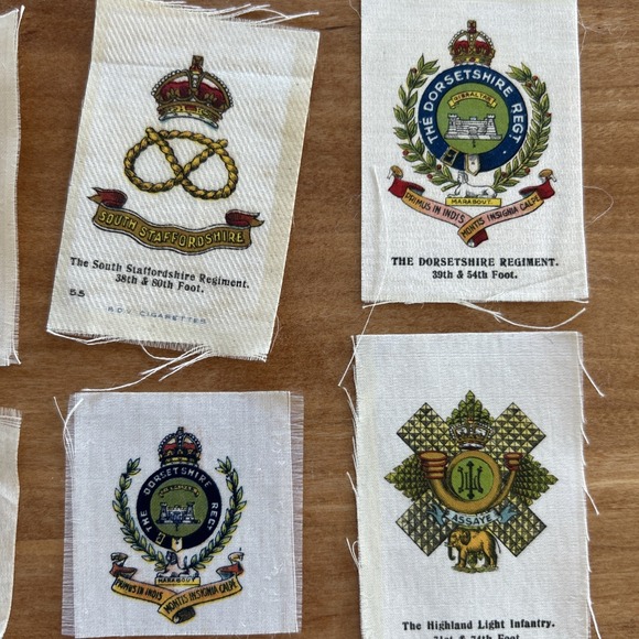 Lot Of 13 Vintage British‎ Royal Army Cigarette Silks  1910 - Picture 4 of 7